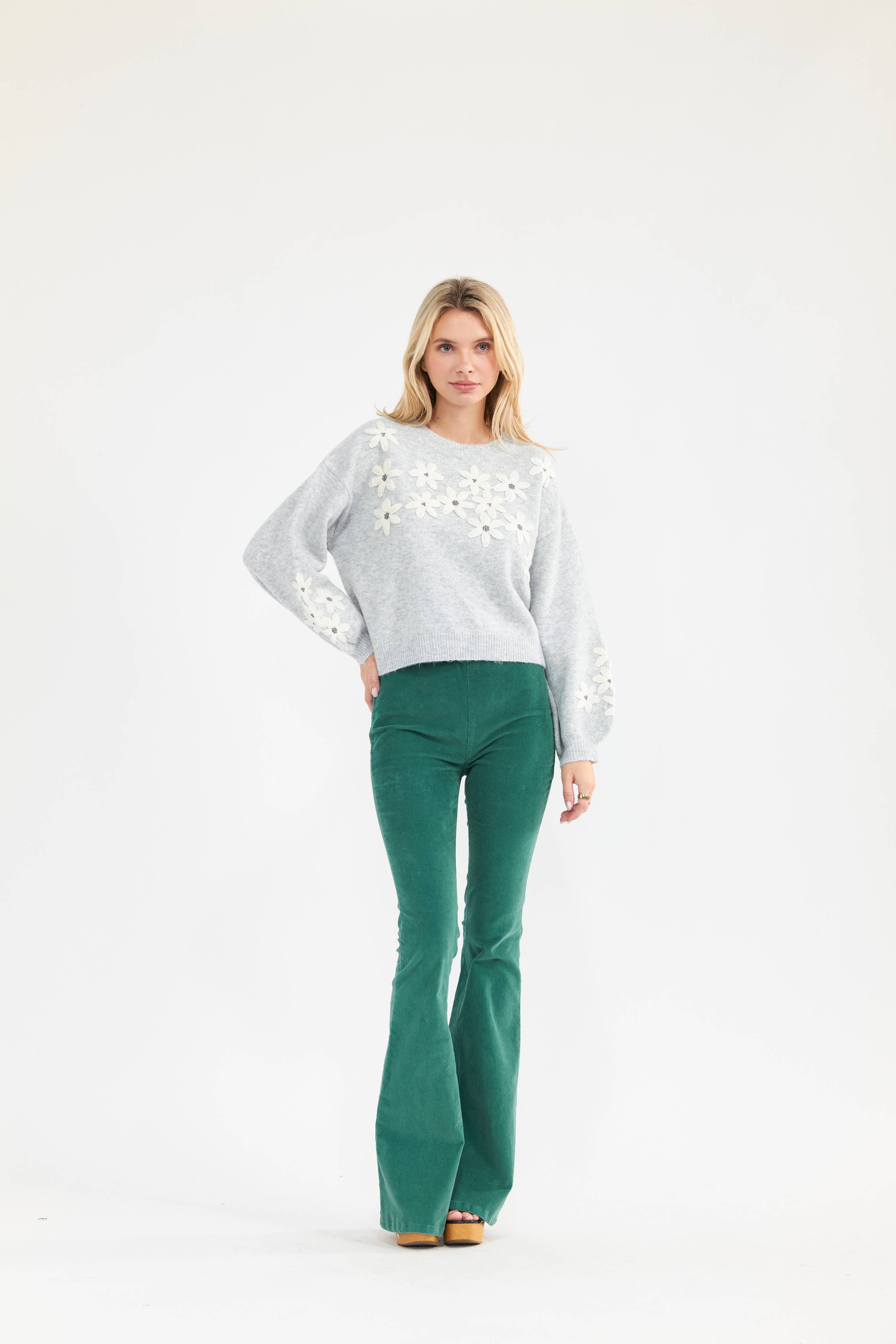 Newbury Kustom - Vente Pull en maille – femme - 11328-Pull en maille avec appliqué floral5