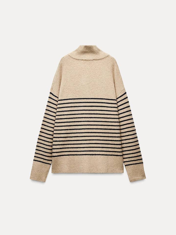 Marayn - Wholesale Knit Sweater - Women's - New AutumnWinter Russian Style Striped Knit Sweater7