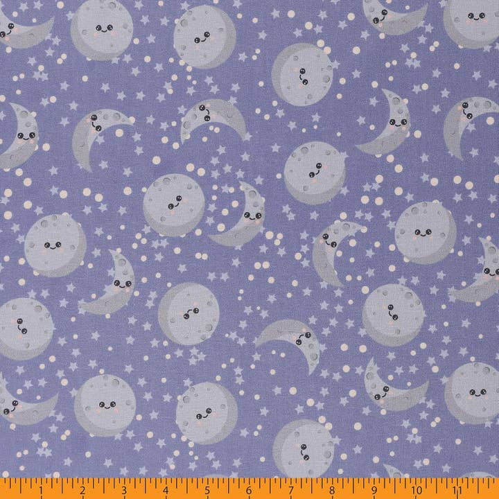 Cotton 100% 45" Juvenile Fabric by yard - Blue for wholesale by Mook Fabrics
