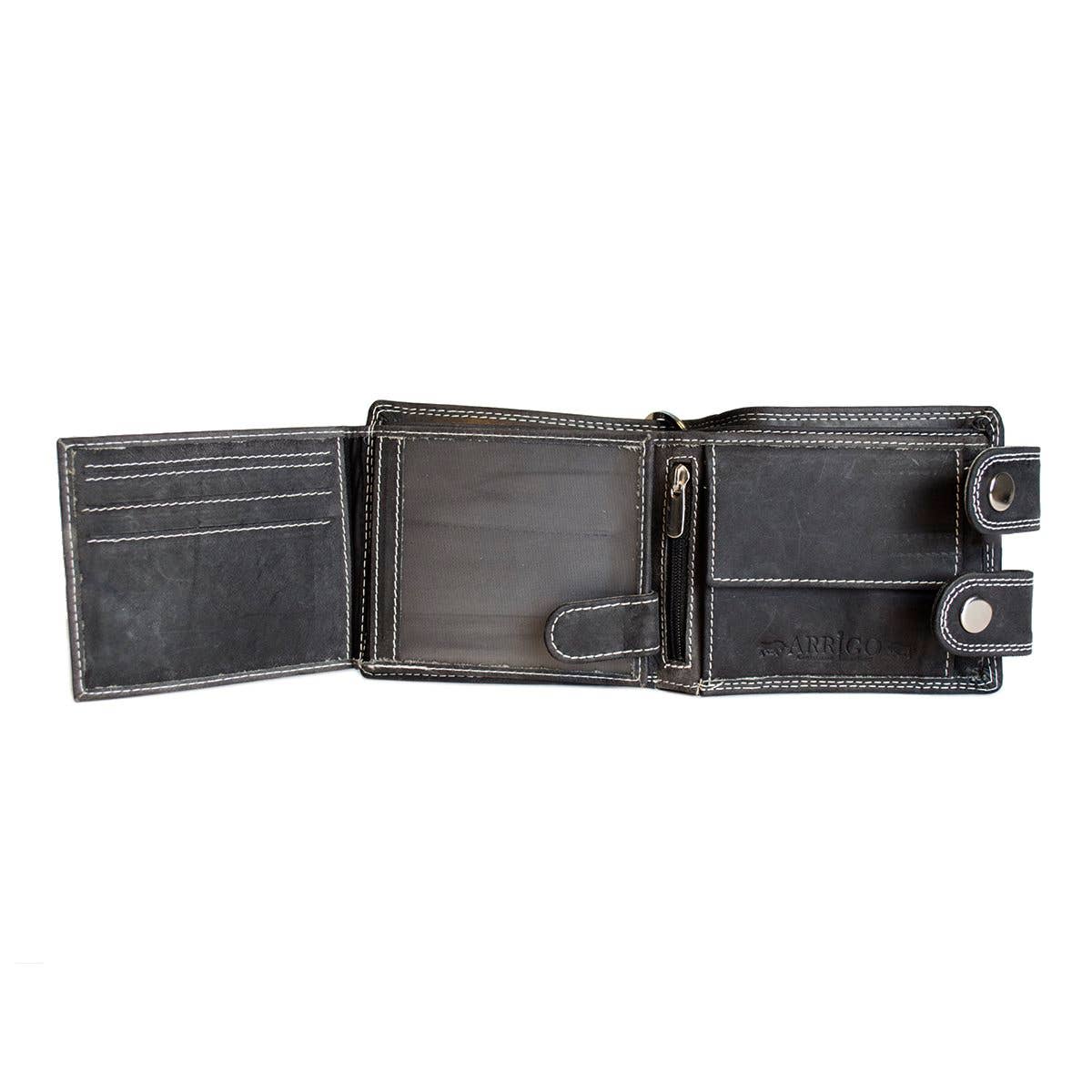 Arrigo - Wholesale Portemonnee - Heren - Buffel leren portemonnee met ketting - 3 kleuren - Arrigo.nl8