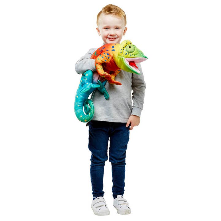 Heebie Jeebies - Wholesale Puppet – Kids & baby - Chameleon - Large Creatures5