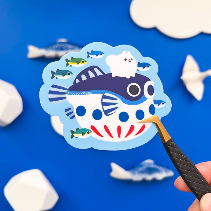 Thousand Skies - Wholesale Sticker - Vinyl Sticker Japantown - Pom and Fugu