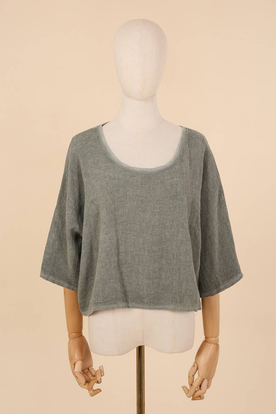 la maison des fibres naturelles – wholesale T-shirt – women's – TOP 3791 90% COTTON 10% LINEN17