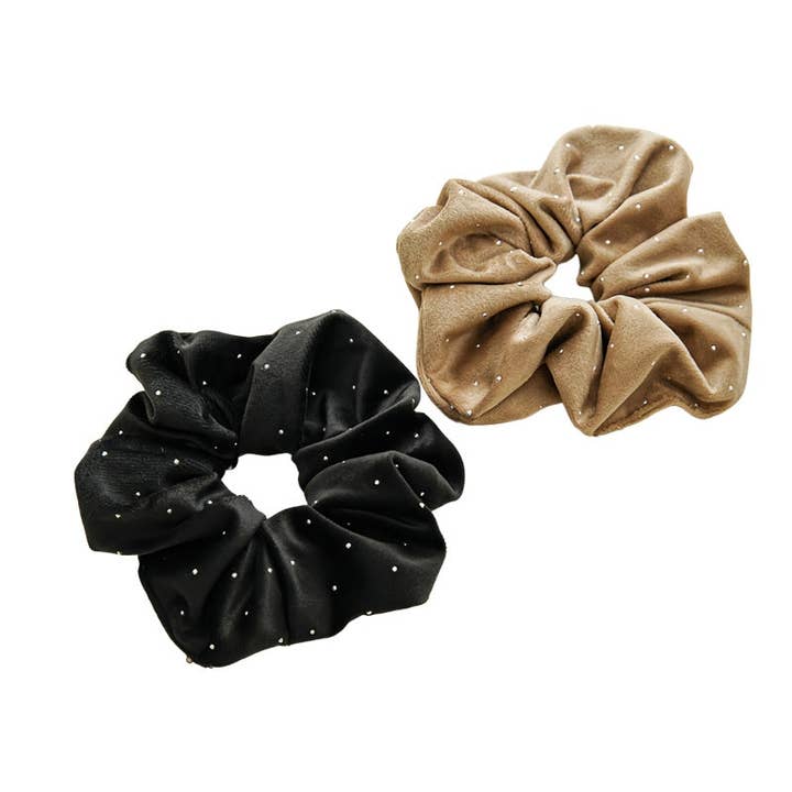 Kristallen Fluwelen Elastische Haarelastiek Doorlopende Lus S5P417 voor wholesale door alberalkirk