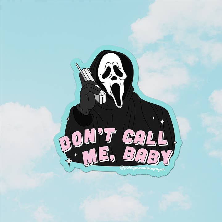 Party Mountain Paper co. - Wholesale Phone & Laptop Stickers - Don't Call Me Baby Sticker