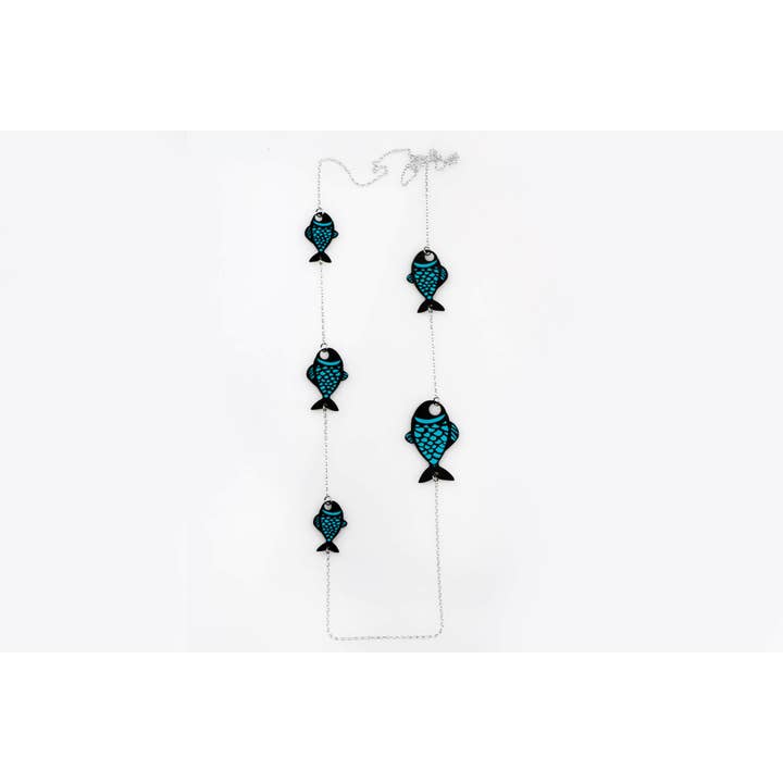 Pez Necklace for wholesale by Joyas de Papel