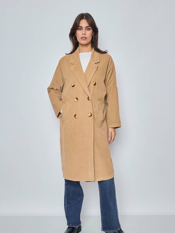 Women's double-breasted coat for wholesale by SUNNY STUDIO