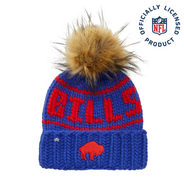 Lele Sadoughi – Engroshandel Beanie - Dame – KONGEBLÅ RETRO LELE X NL BILL HUE I IMITERET PELS POM