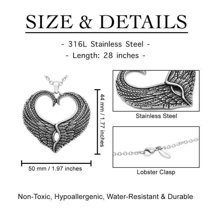 Controse - Wholesale Pendant/Charm Necklace - Controse Angle Wings Love Necklace2