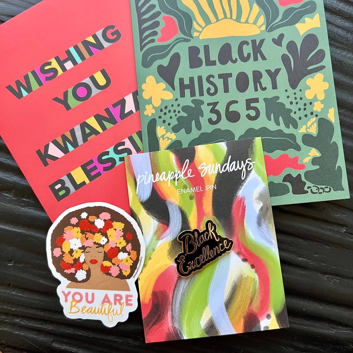 Pineapple Sundays Design Studio - Wholesale Gewone wenskaart - Black History 365 wenskaart2