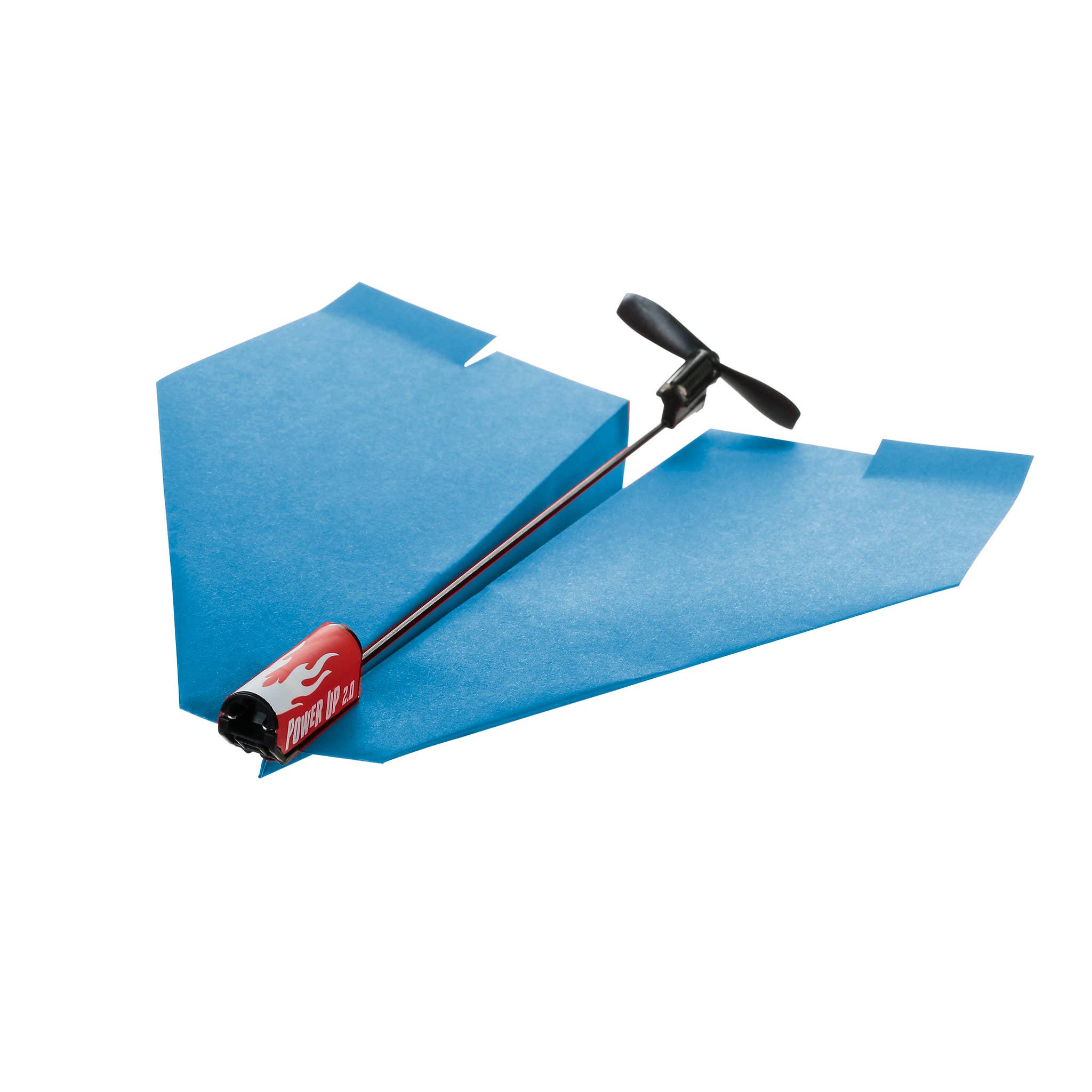 PowerUp Toys - Vendita all'ingrosso Aereo giocattolo - Bambini - PowerUp 2.0 Kit di Conversione per Aerei di Carta Elettrico - Blu - Ricarica3