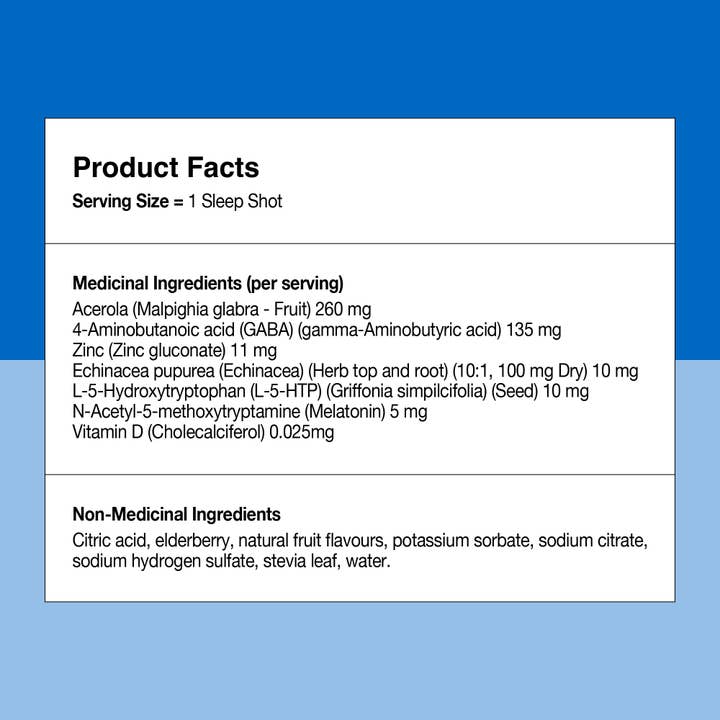 Dream Water - Wholesale Oral Supplement/Vitamin - Dream Water Sleep Aid Liquid Shot - Immunity Support - 12 pk7