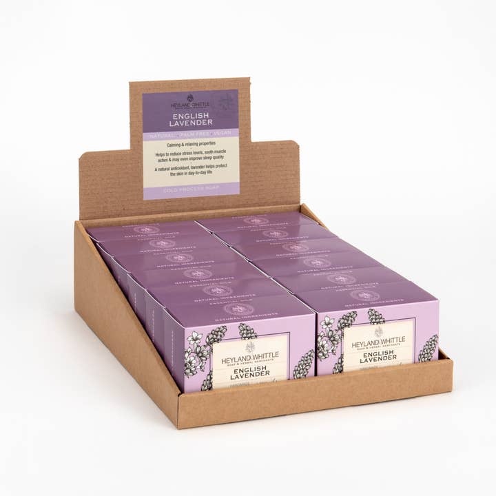 English Lavender 120g 12 Pack for wholesale by Heyland & Whittle