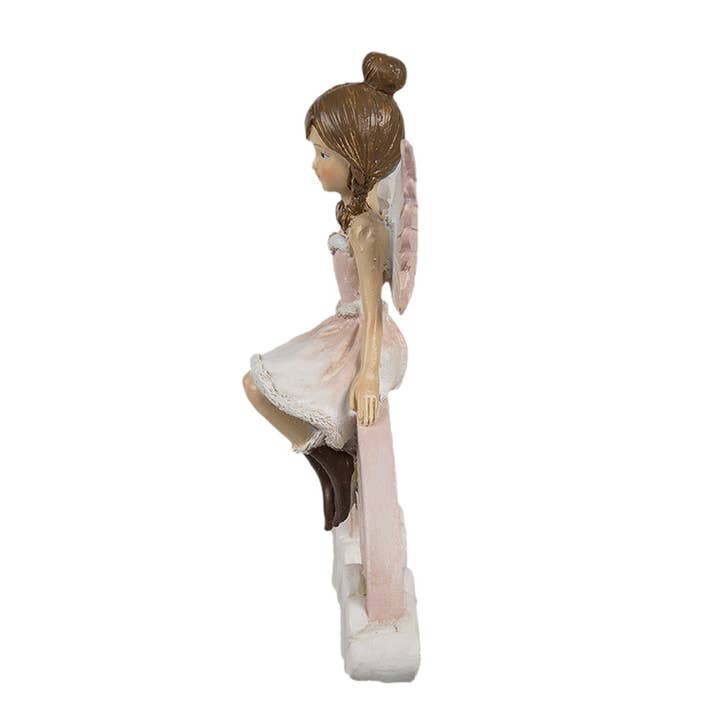 Clayre & Eef - Wholesale Decorative Figurine - 6PR4225 Decorative Figurine Elf 9x3x11 cm Pink Plastic1
