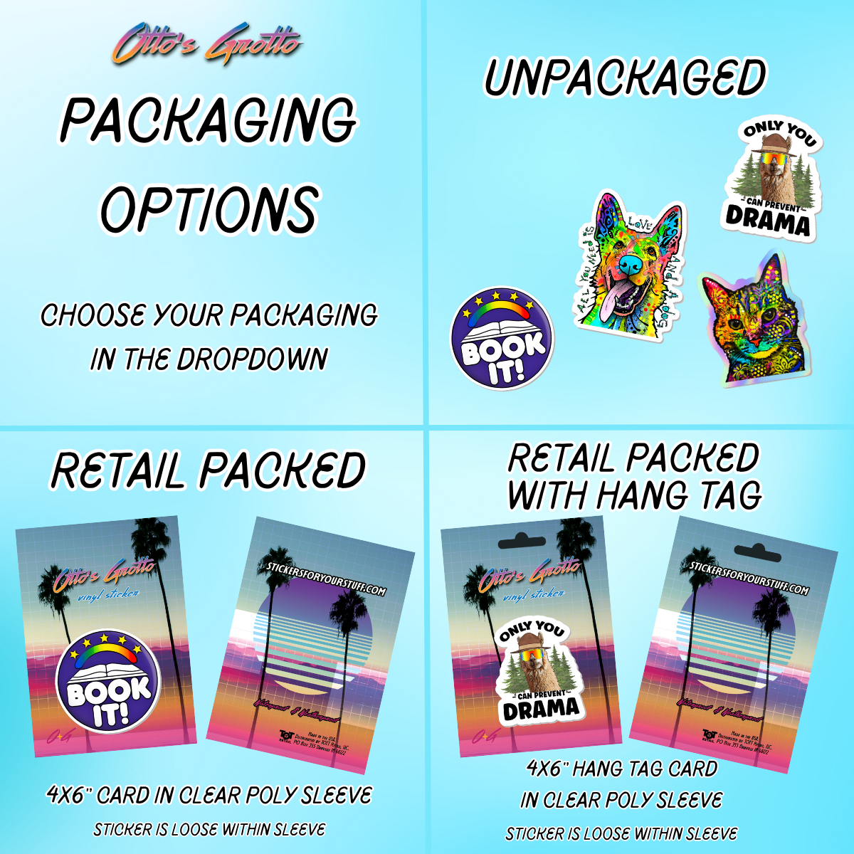 Otto's Grotto - Wholesale Sticker - 90s Retro Sticker Sheet - Nineties Girl Sticker Sheet5