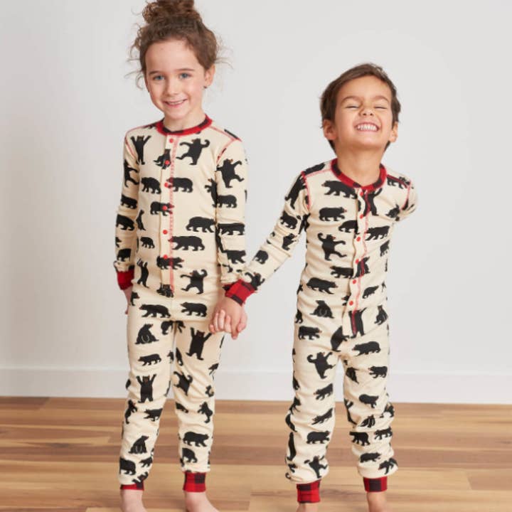 Pajama Village - Wholesale Sleepwear Set - Unisex - Dancing Bear Matching Family Christmas Pajamas