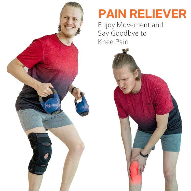 VIGOR - Wholesale Body Brace/Support - Neoprene Strong Support Sports Hinged Knee Pads Knee Brace(118