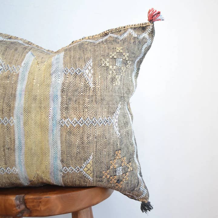 High crafty - Wholesale Throw Pillow Cover - Moroccan Cactus Silk Cushion Cover – Handmade Sabra Pillow 2