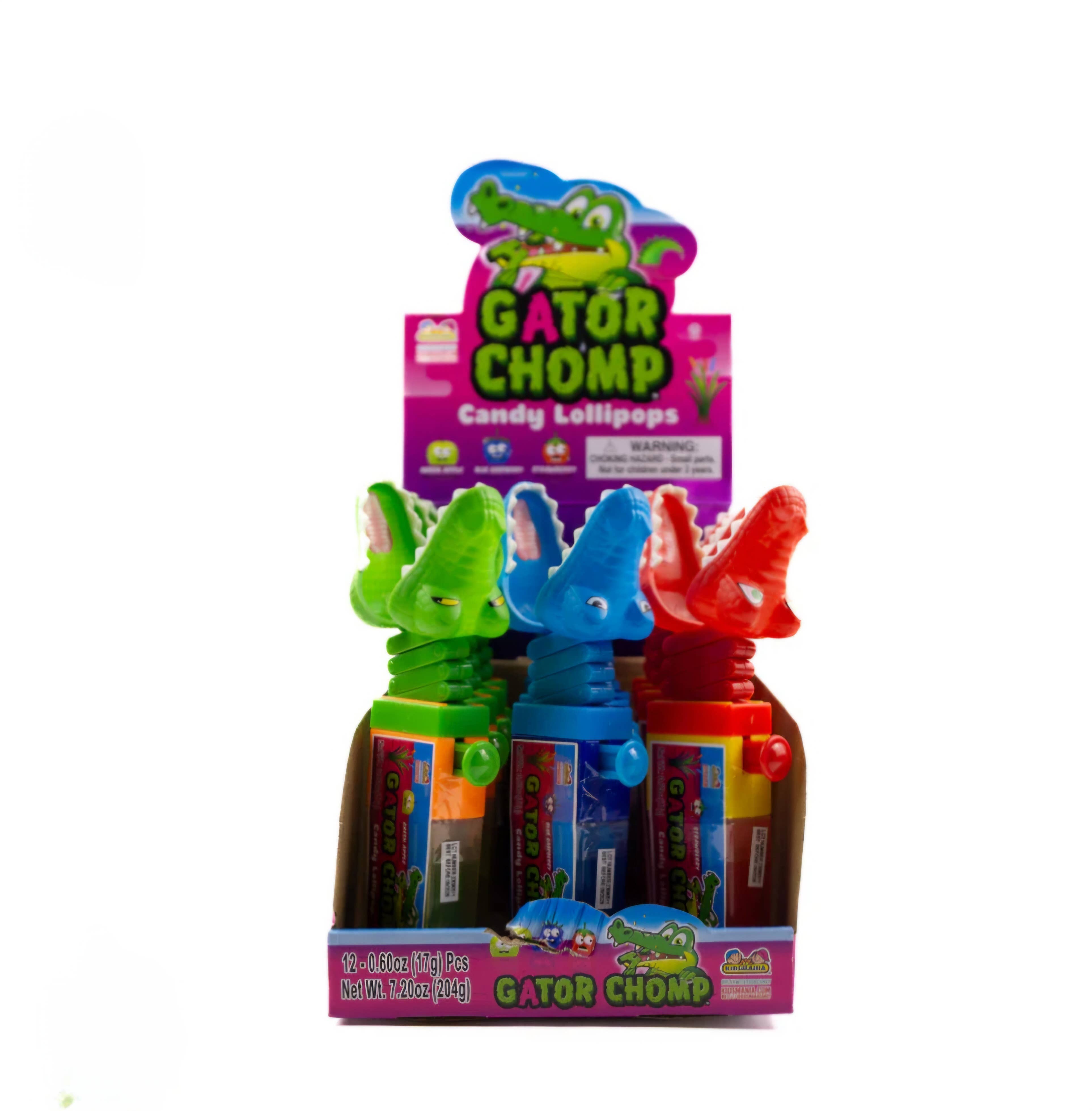 Majestic Wholesale - Wholesale Lollipop - Gator Chomp Candy Lollipops – 0.6oz, 12CT Toy & Treat1