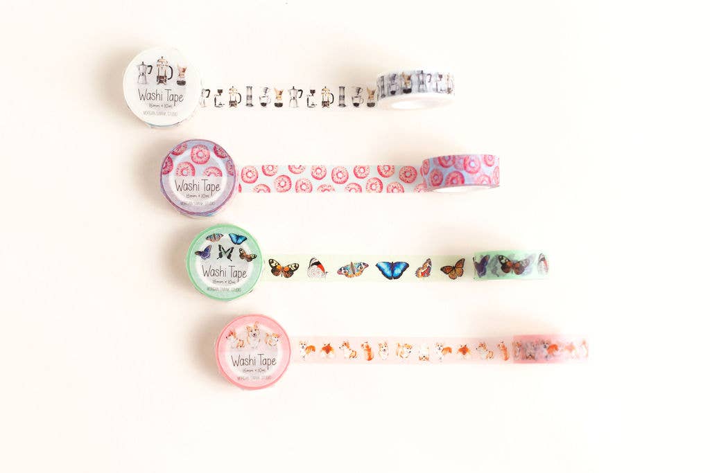 Morgan Swank Studio - Wholesale Washi Tape - Corgi Dog Washi Tape2