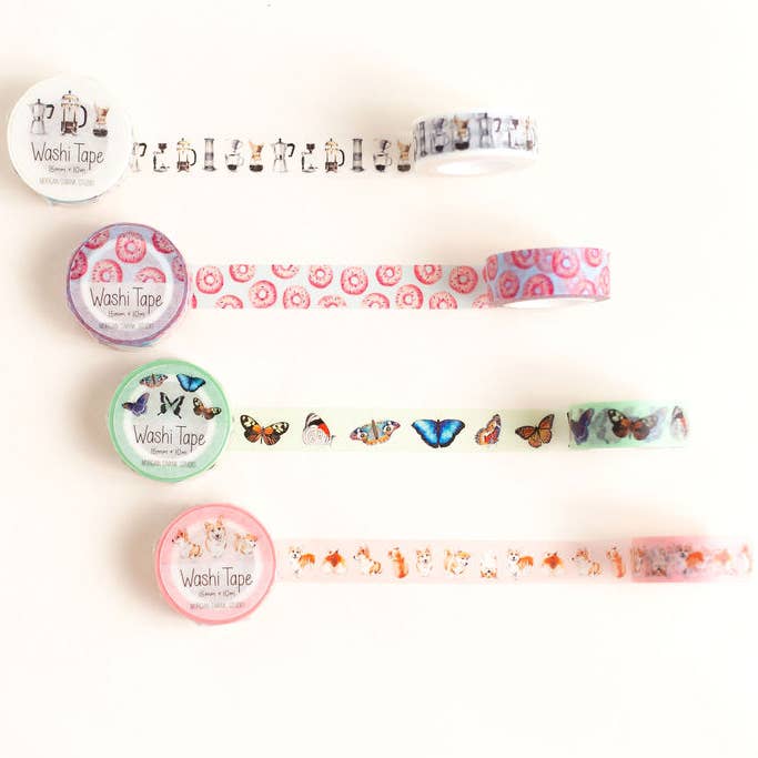 Morgan Swank Studio - Wholesale Washi Tape - Corgi Dog Washi Tape2