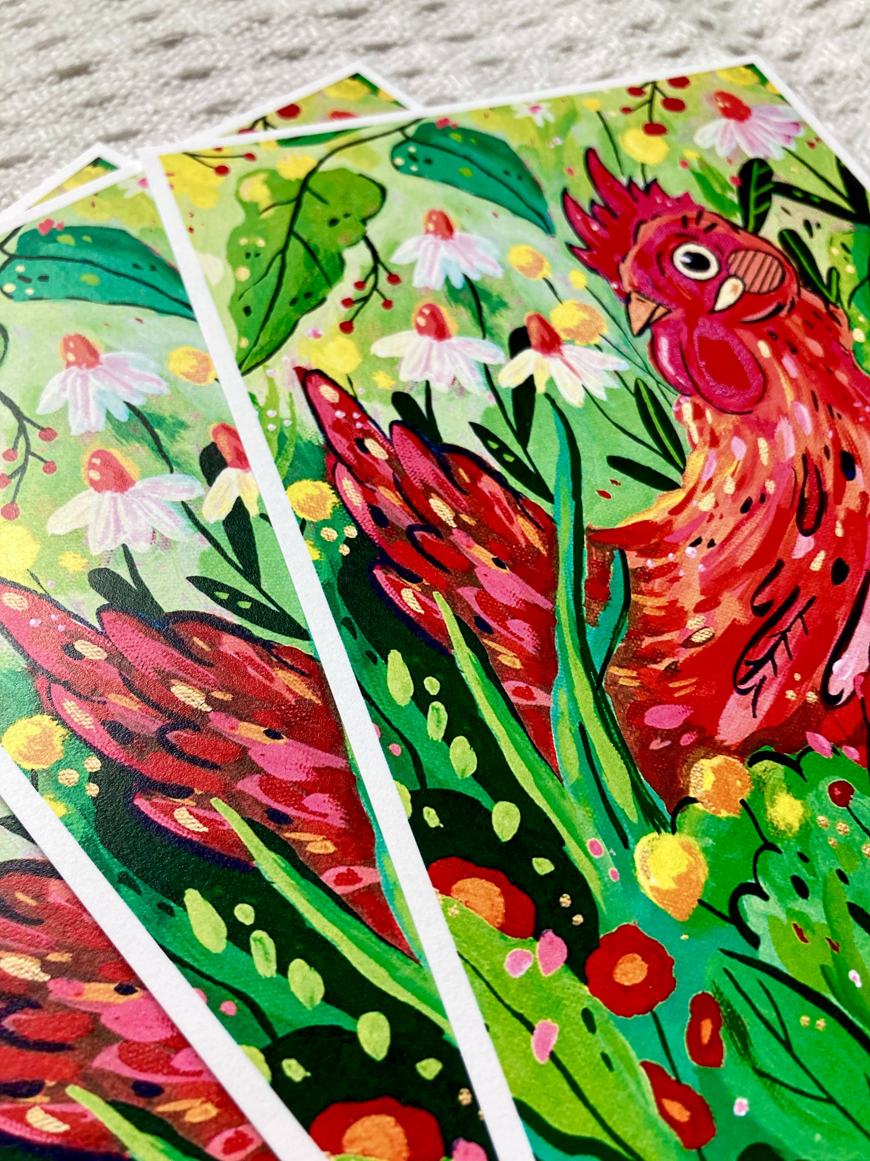 Camilla Watson Art - Wholesale Art Print - Fancy Chicken | Fine Art Print | 5 x 7 inches 1