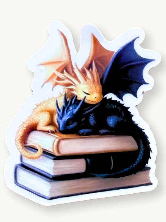 Pegatina de libro de fantasía inspirada en Fourth Wing para venta al por mayor de The sticker era