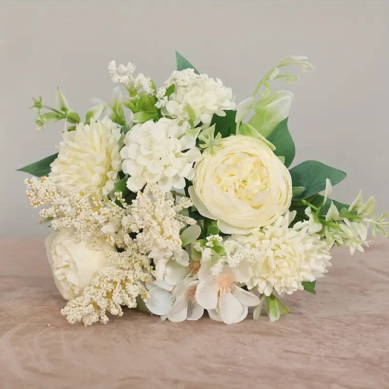 Huis Van Merken - Wholesale Artificial Flowers - Artificial Silk Peony Wedding Flowers – Bridal Hand Bouquet & Home Decoration5