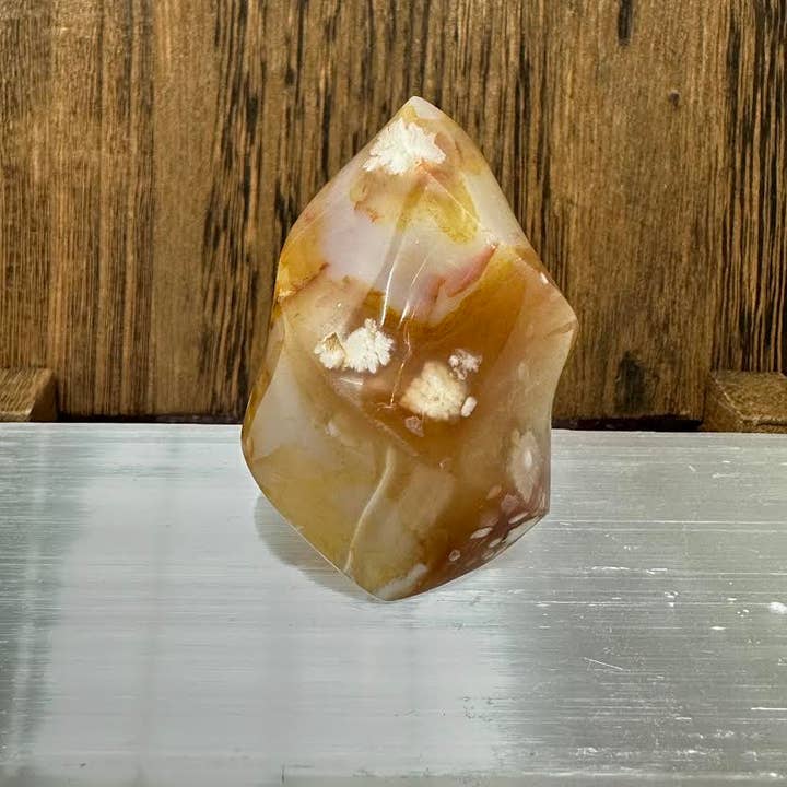 Crystal Deal· Wholesale - Wholesale Spiritual Stone/Crystal - Flower Agate Mini Flames - 1 lb bag2