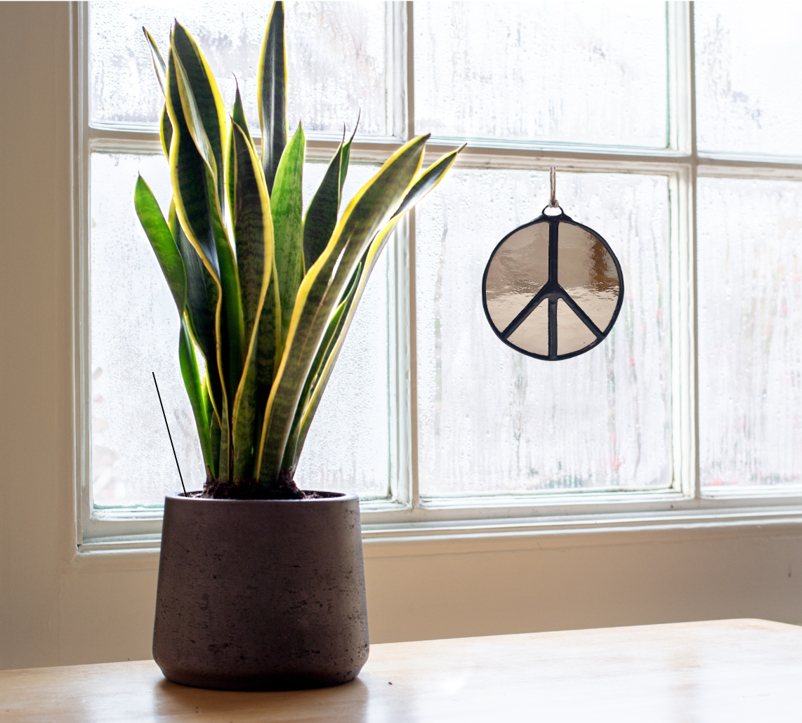Samara Designs Studio - Wholesale Suncatcher - Glass Peace Sign Suncatcher23