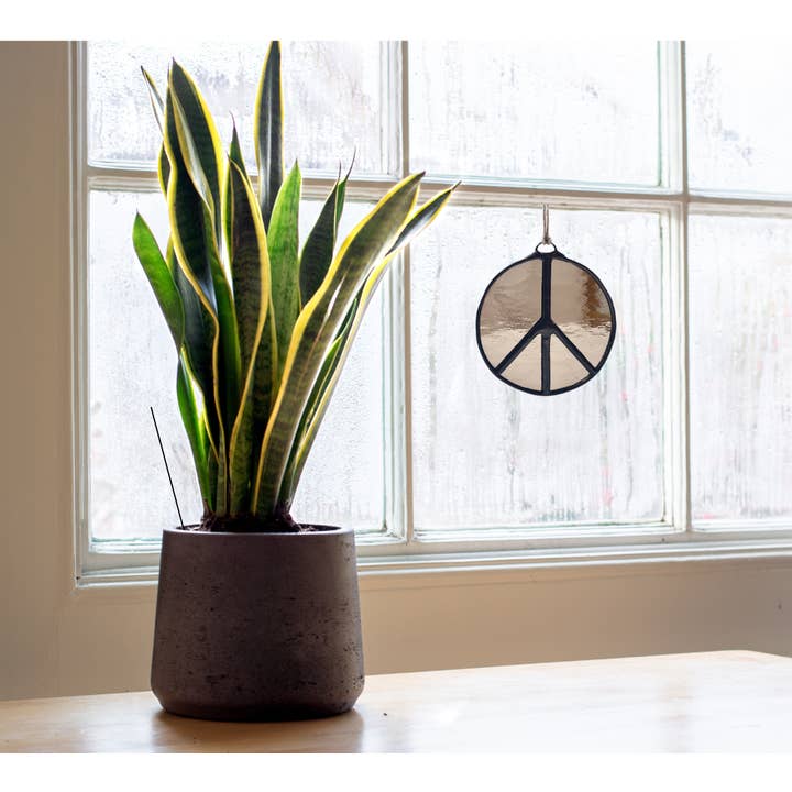 Samara Designs Studio - Wholesale Suncatcher - Glass Peace Sign Suncatcher23