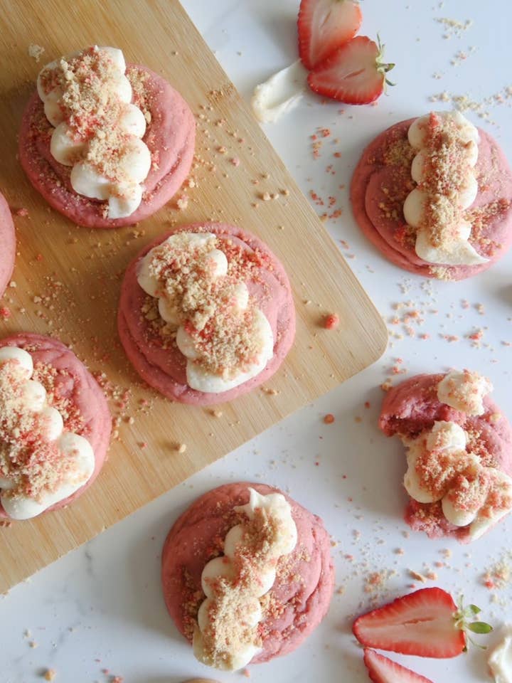 Large Strawberry Crunch Cookies for wholesale by Suede Soap