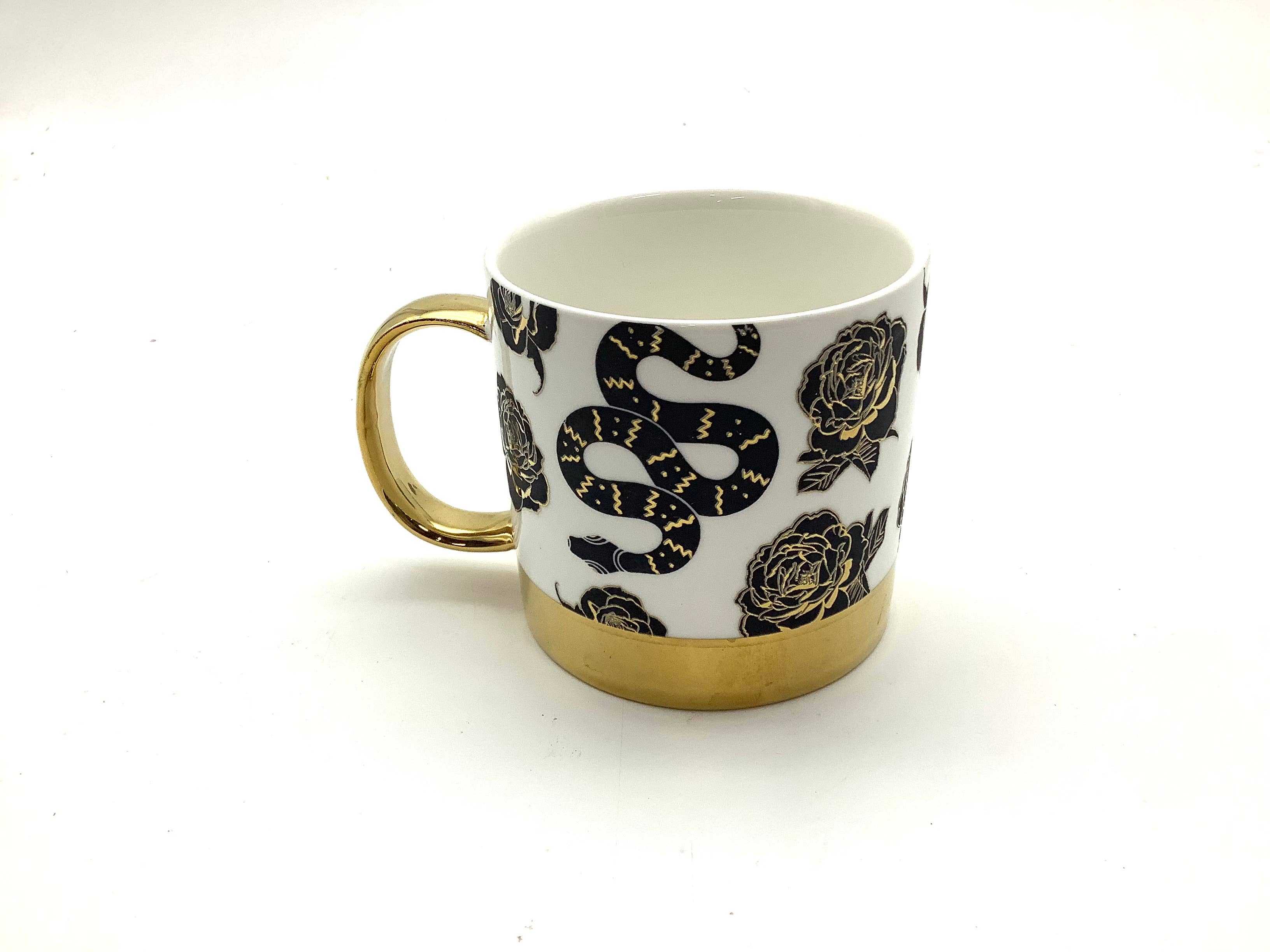 All Little Cute Things – Engroshandel Kaffekrus – Roser og Slanger 8 oz Bone China Krus1