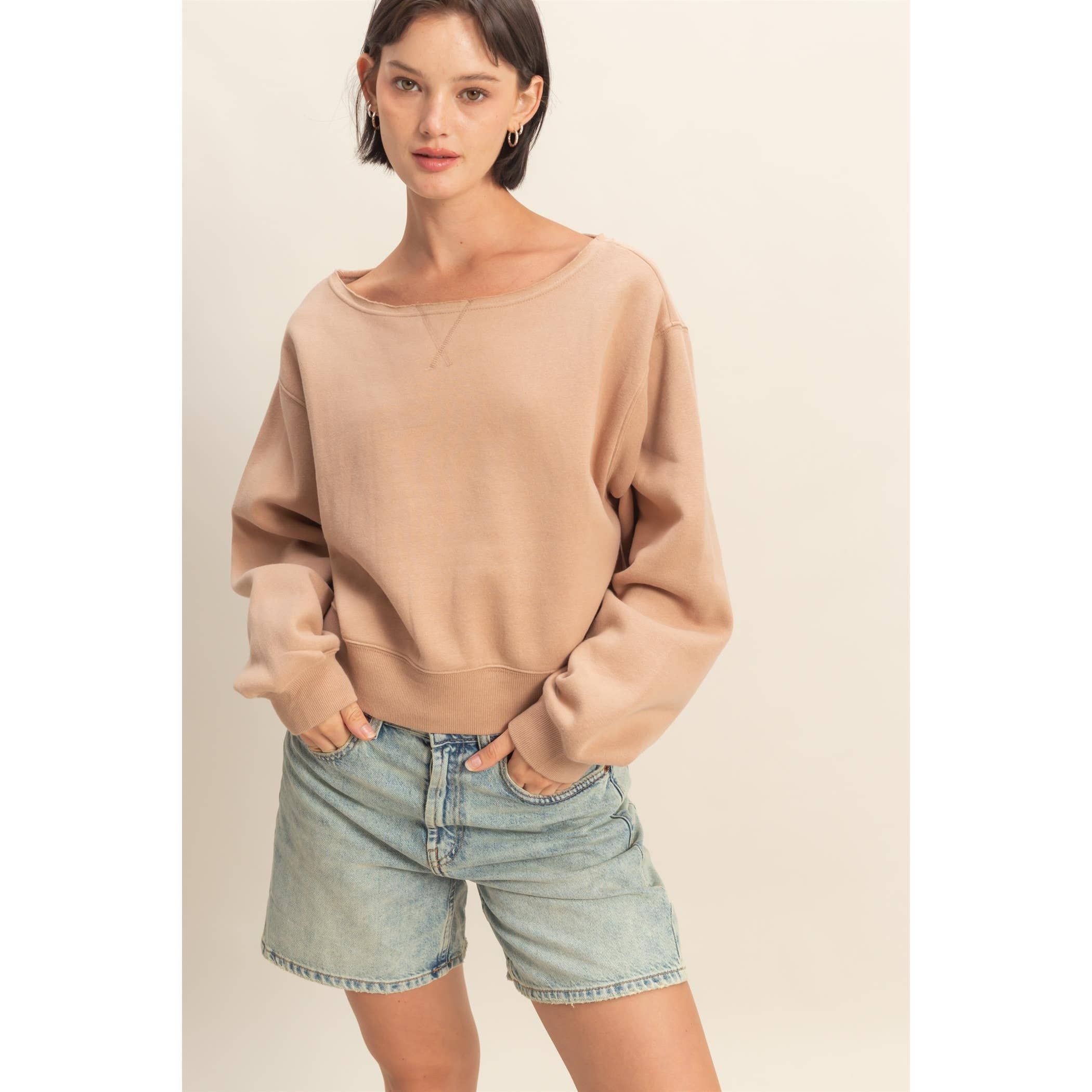 HYFVE - Vente Sweat-shirt – femme - Sweat-shirt à manches longues et col bateau