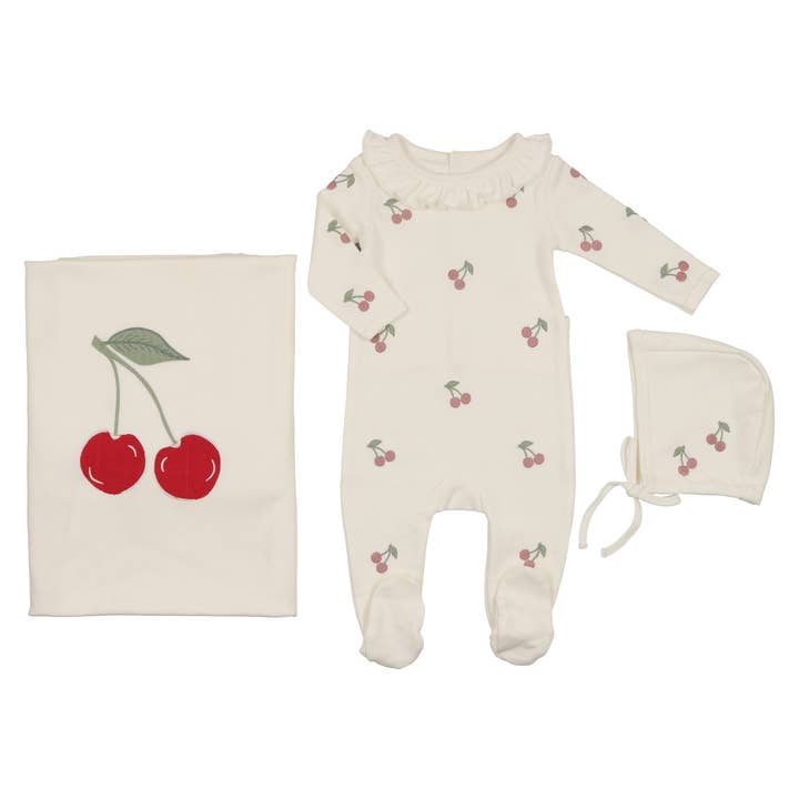 Cherrylicious Layette Set for wholesale by Mon Tresor Bebe