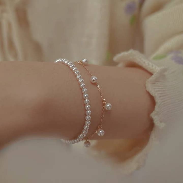 Handmade Pearl Bracele for wholesale by happyzzzsu