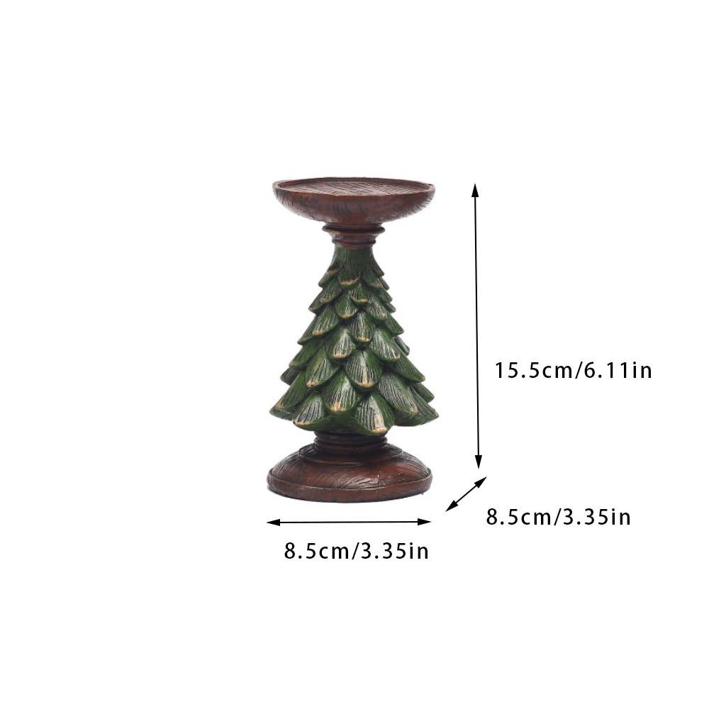 Liffy - Wholesale Candle Holder - Christmas Tree Candle Holder Resin Decor for Holiday Home1