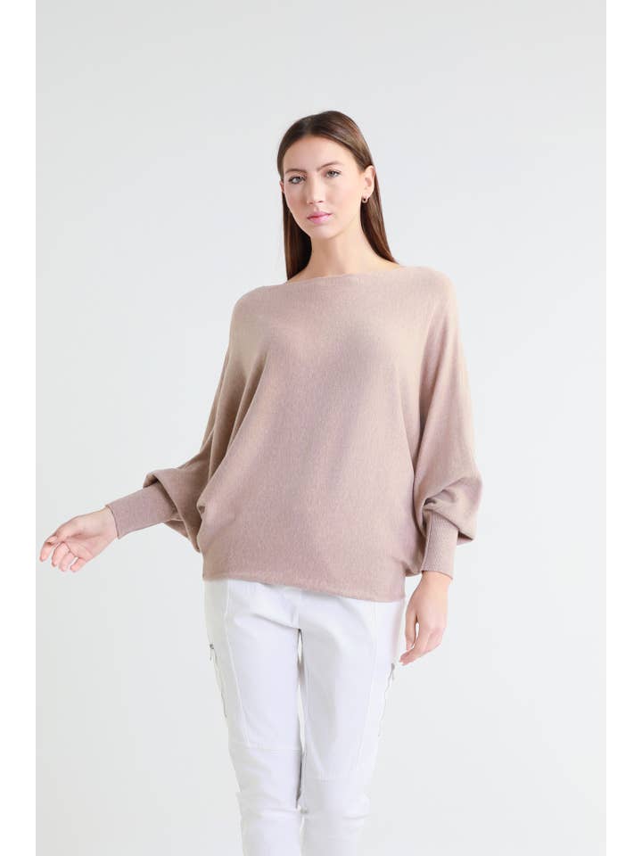 TINA Stephens Italy/Tees By Tina – Großhandel Strickpullover – Damen – Mylah Seriously Weicher Fledermaus-Pullover (BLS413)24