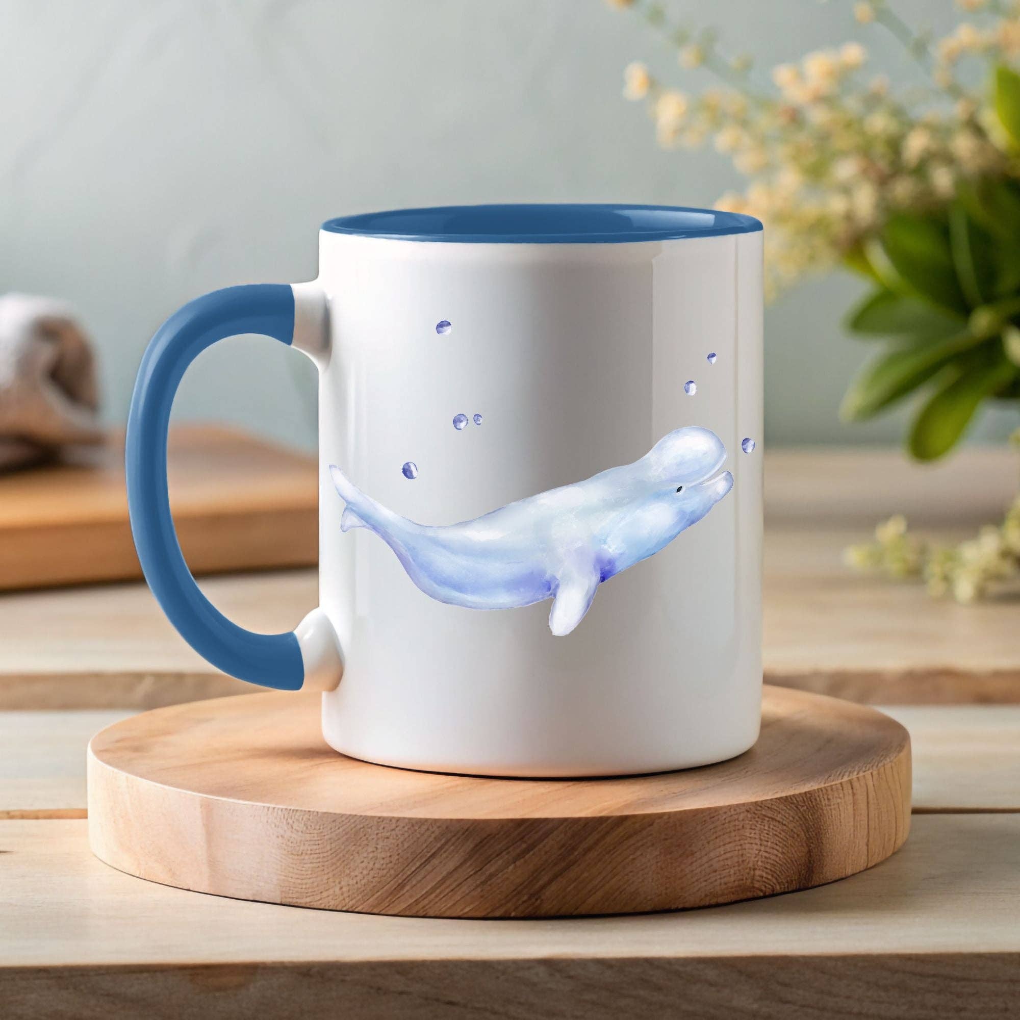 MerikaArt - Wholesale Coffee Mug - Beluga Whale Mug4
