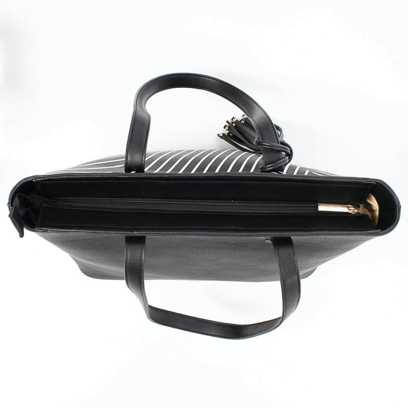 Cool Clutch Pty Ltd - Wholesale Cooler/cooler bag - Michelle Cool Clutch (Black & White Stripe) Cooler Bag Tote9