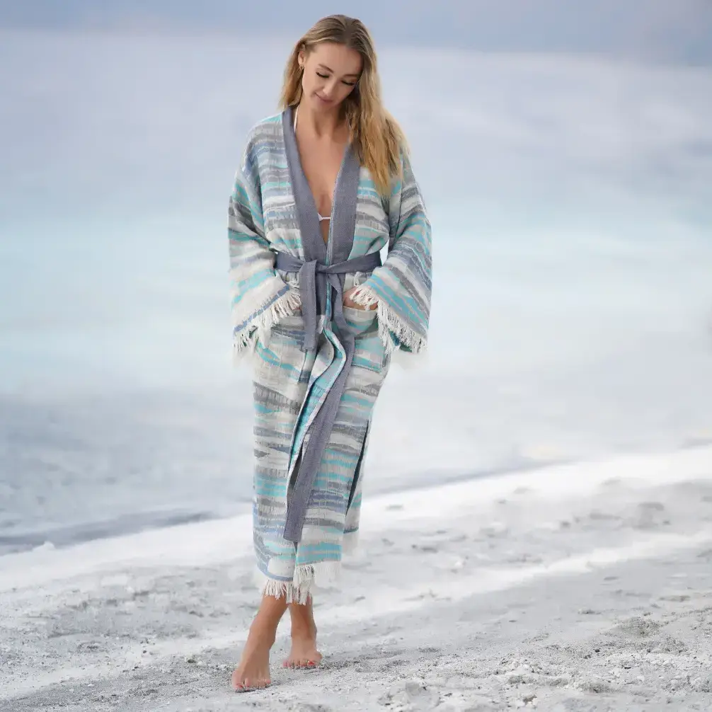 Bagno Milano - Vente Peignoir – femme - Collection de peignoirs et ponchos en peshtemal bio Bagno Milano53