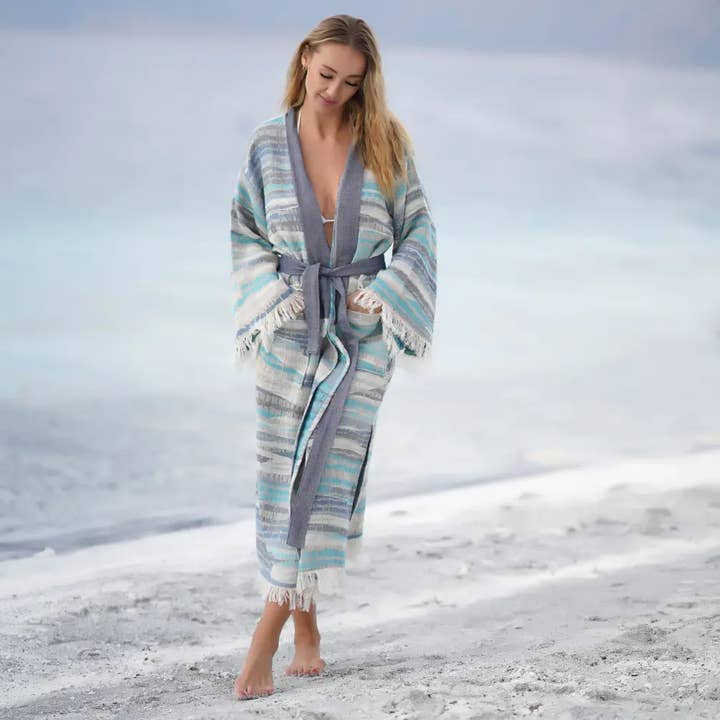 Bagno Milano - Vente Peignoir – femme - Collection de peignoirs et ponchos en peshtemal bio Bagno Milano53