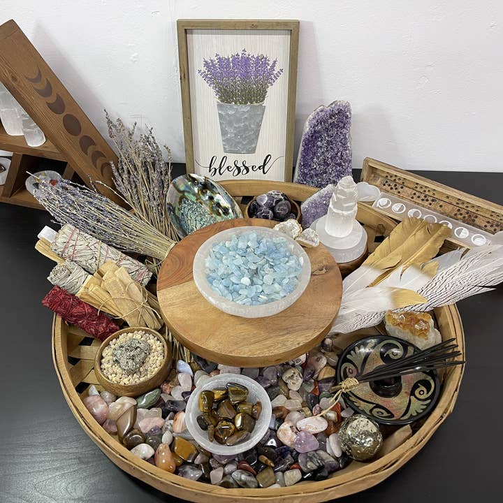 CaNatureLover - Vente Pierre et cristal de spiritualité - Pierres roulées naturelles d’aigue-marine et éclats de cristaux2