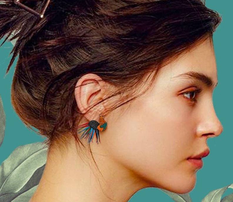 Hola! I'm Back – wholesale Dangle earrings – Rooster Earrings4