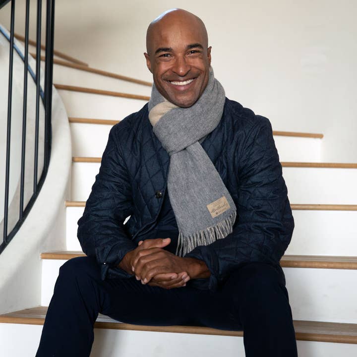 PURPOSEFUL SCARF | OATMEAL + STEEL for wholesale by BIG LOViE