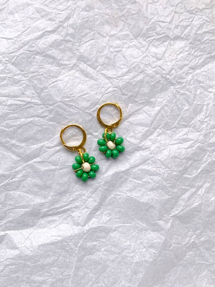 Green Flower Huggies for wholesale by Stuff Megan Makes