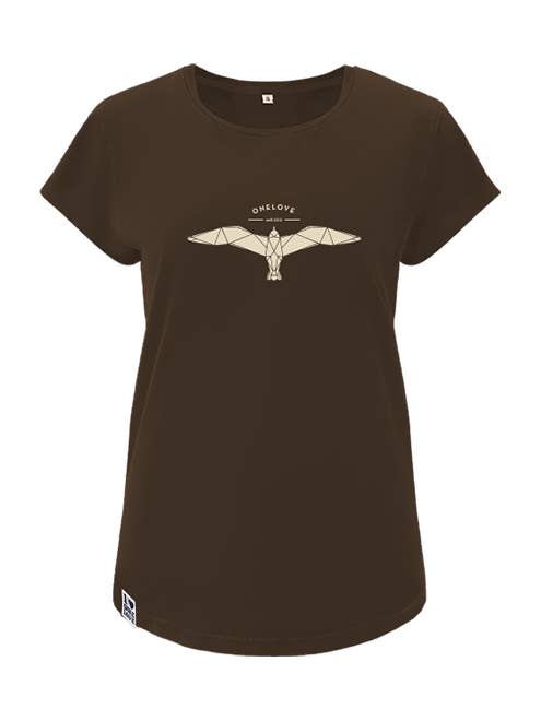 Vintage Möwe Shirt Damen Chocolate für den Großhandel von ONELOVE