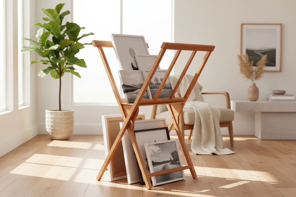 Nobel Arts - Wholesale Easel - Beechwood Print Rack - 22" x 30"1
