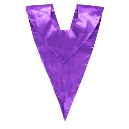 Custom Purple Choir V - Stole for wholesale by Cap and Gown Direct