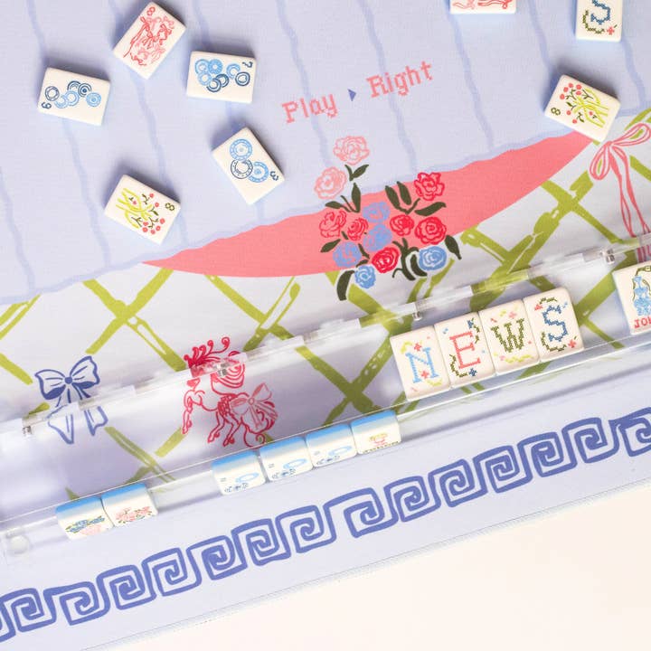 Miss Mahjong - Wholesale Board Game - Lattice Mahjong Playing Mat1